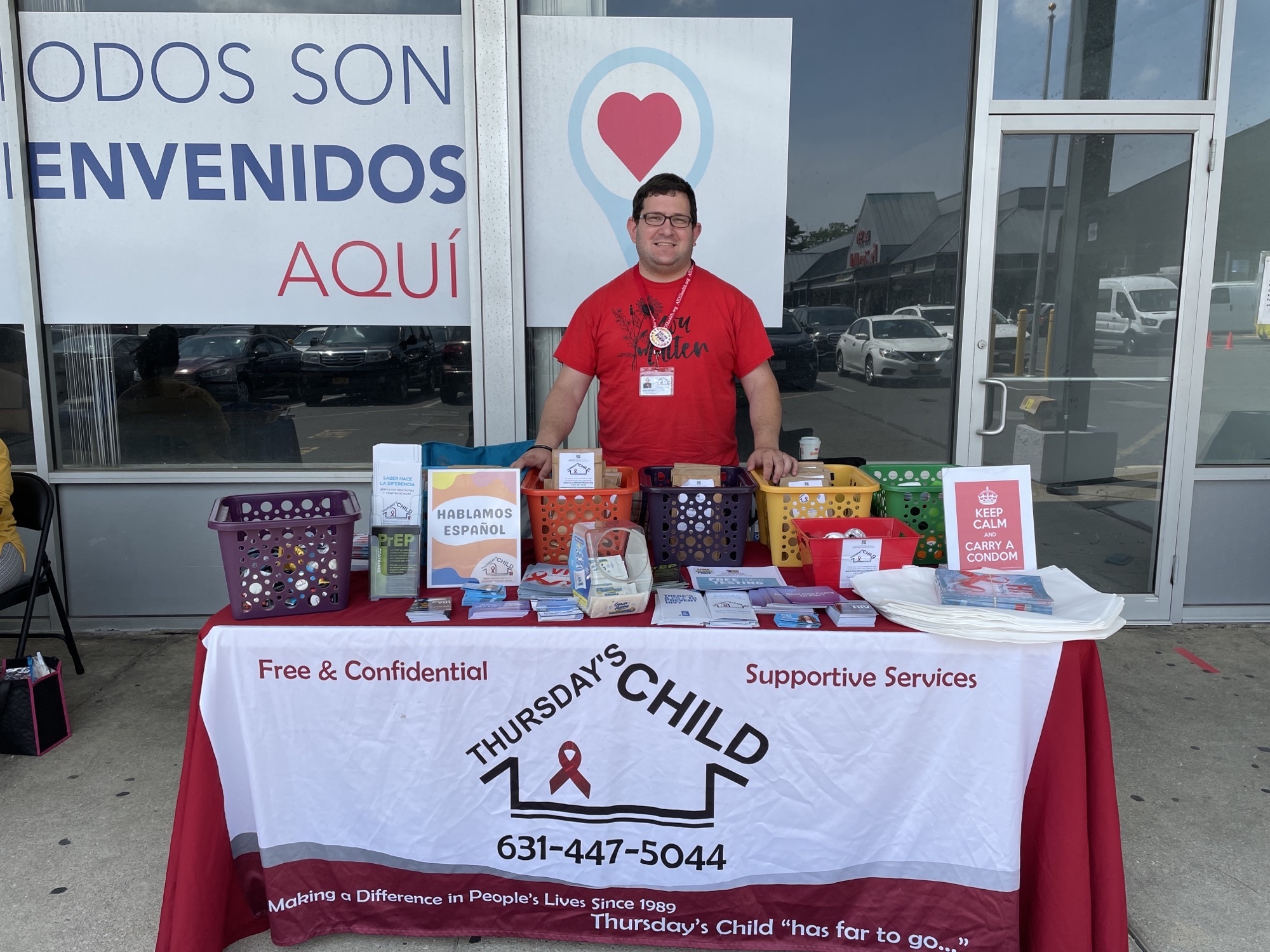 Thursday's Child tabling at End the Epidemic testing event